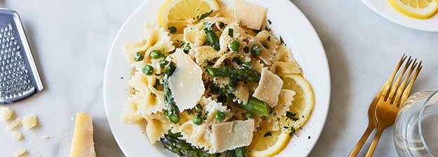 Pasta dish with cheese