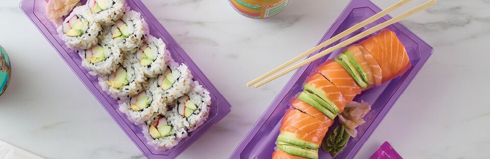 store-bought sushi