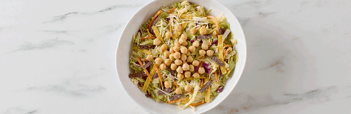 salad kit with toppings