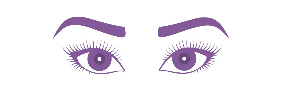 Illustration Showing Upturned Eyes