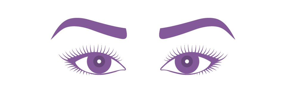 Illustration Showing Almond Eyes