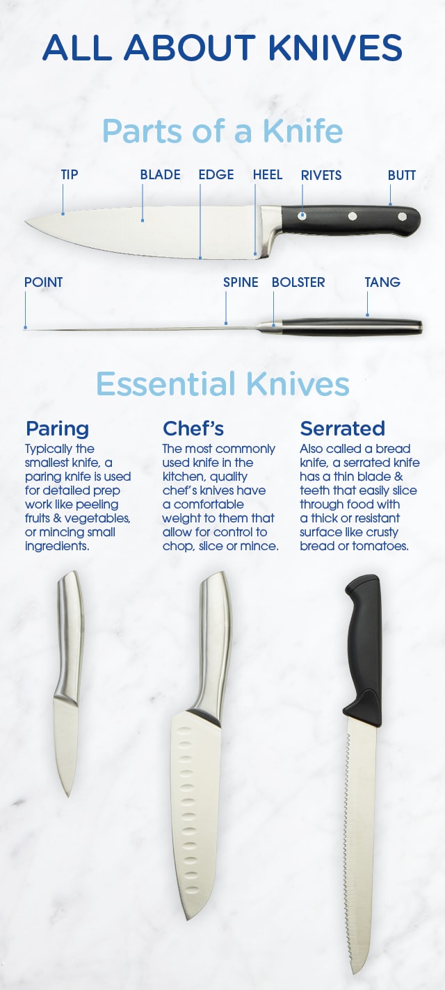 Parts of a Kitchen Knife