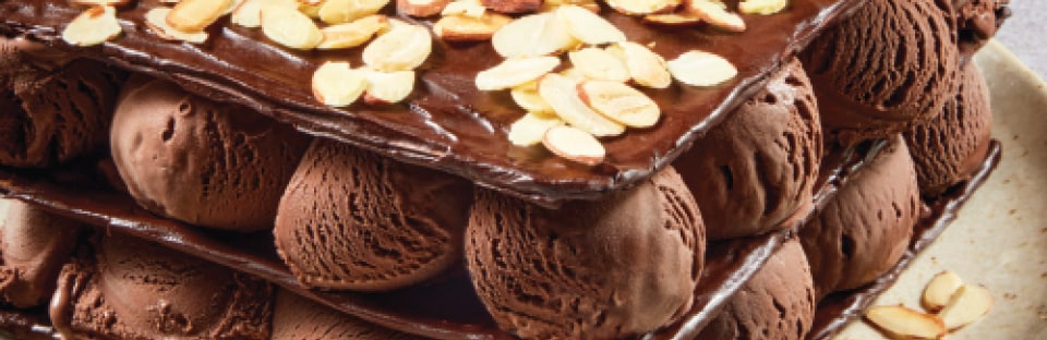 Chocolate Ganache Matzo Ice Cream Cake