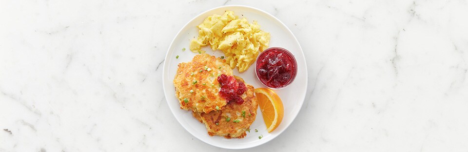 Leftover Turkey Pancake Breakfast