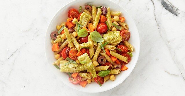 Vegan Pesto Pasta Salad Recipe