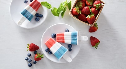 Red White and Blue Ice Pops Recipe