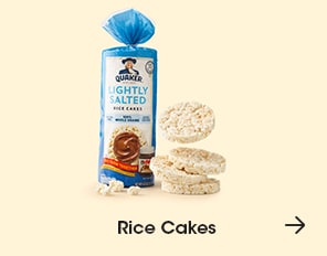 Featuring Quaker Lightly Salted Rice Cakes