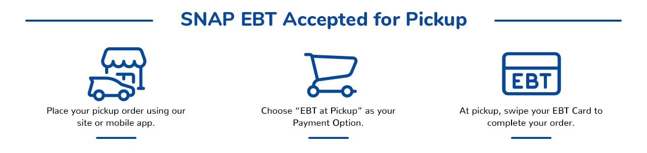 SNAP EBT Accepted for Pickup