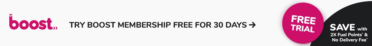 Try Boost membership free for 30 days 