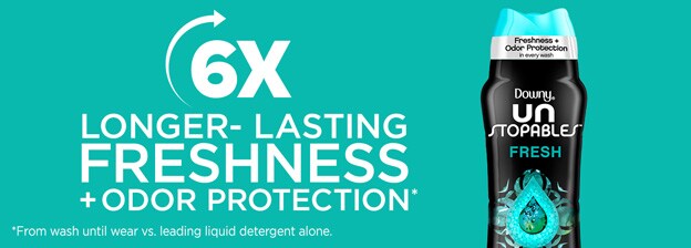 Six times longer-lasting freshness and odor protection